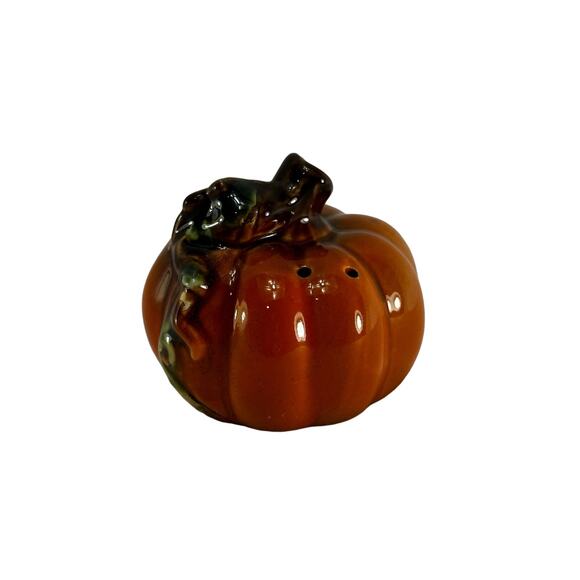 Replacement Ceramic Pumpkin Salt or Pepper Shaker Fall Kitchen VTG Autumn‎ Decor - Picture 1 of 8